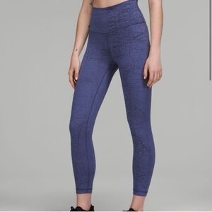 Lululemon Athletica Blue High-Waisted Leggings